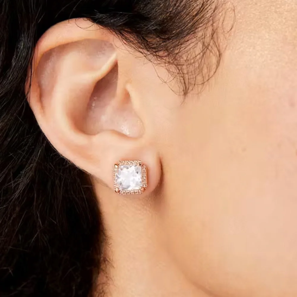 KATE SPADE• SAVE THE DATE ROSE GOLD STUDS